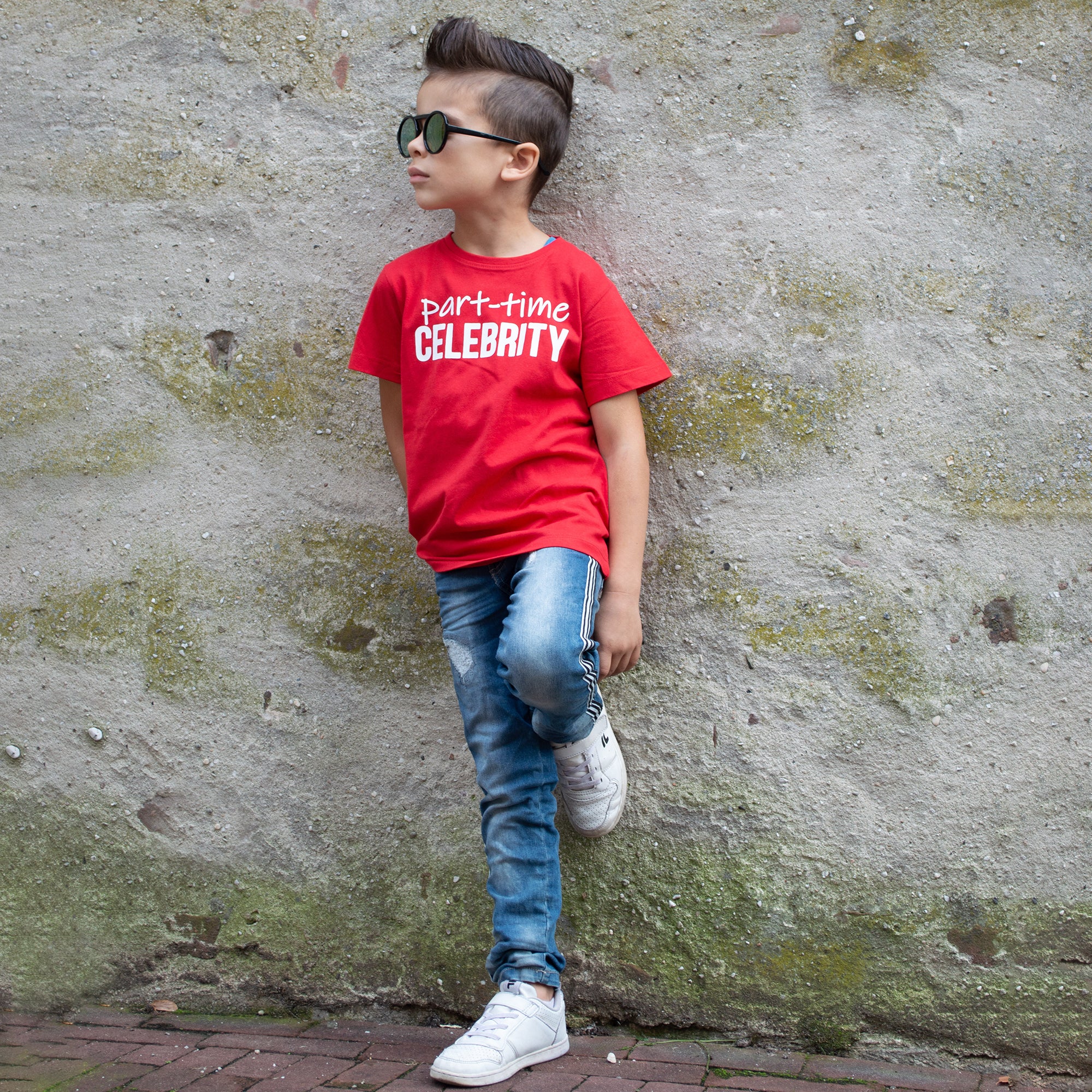 'Part-time celebrity' kids shortsleeve shirt
