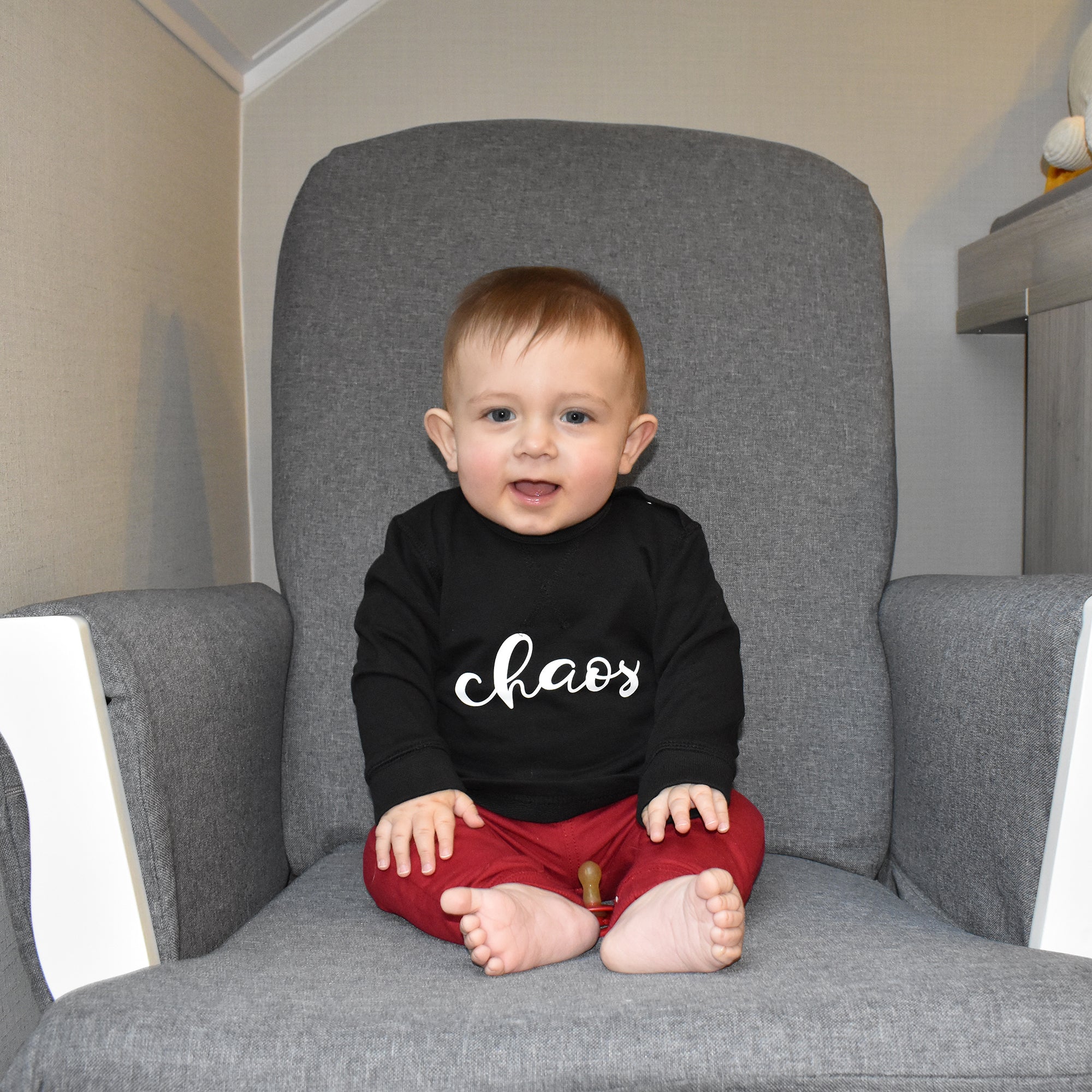 'Chaos' baby sweater