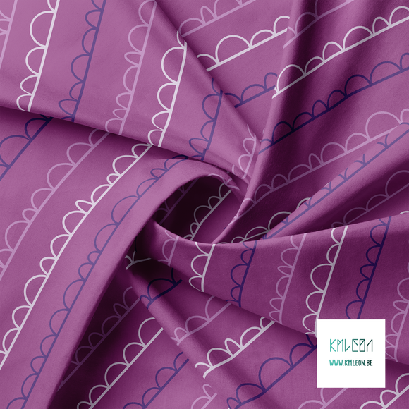Purple arches fabric