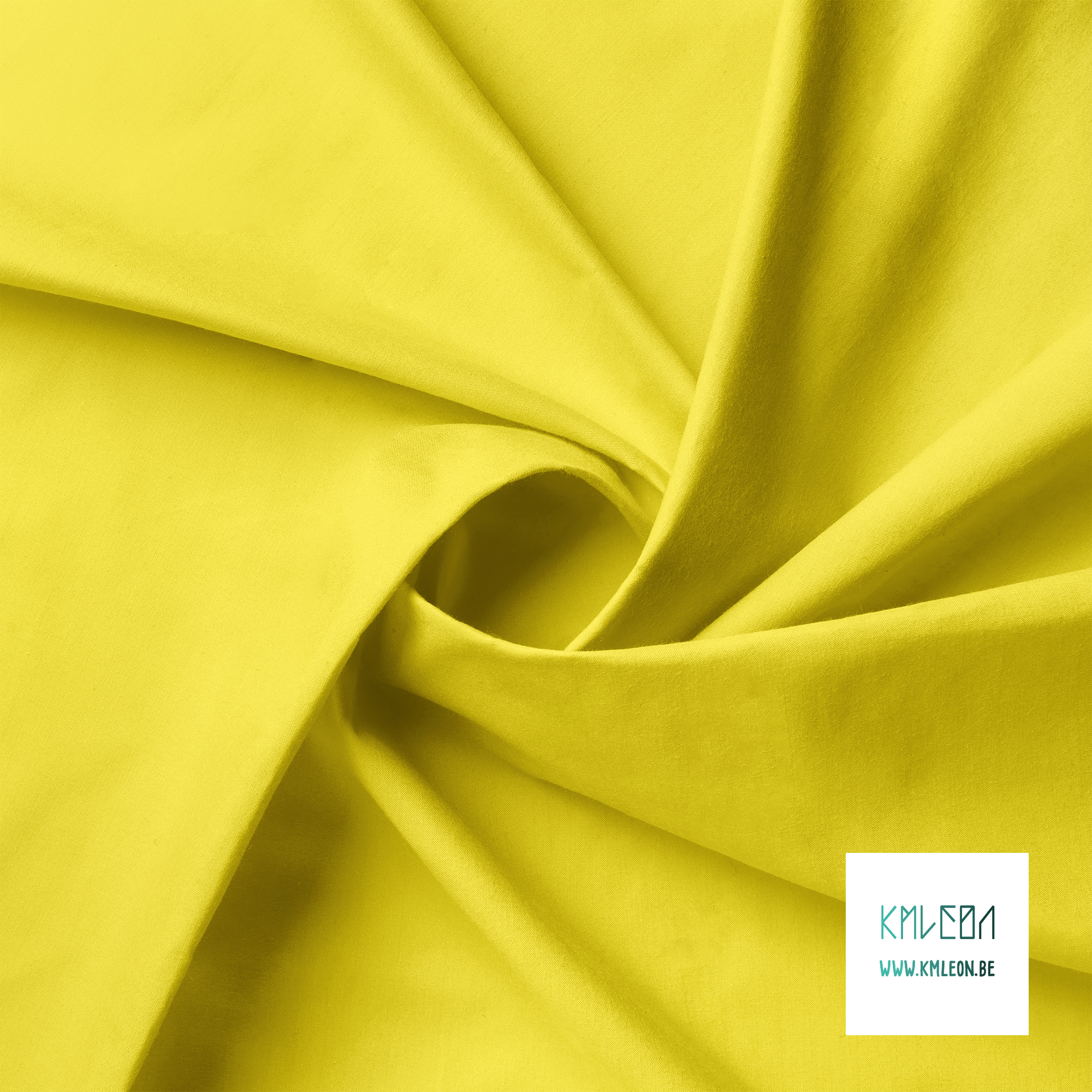 Solid gorse yellow fabric
