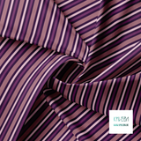 Horizontal stripes in pink and purple fabric