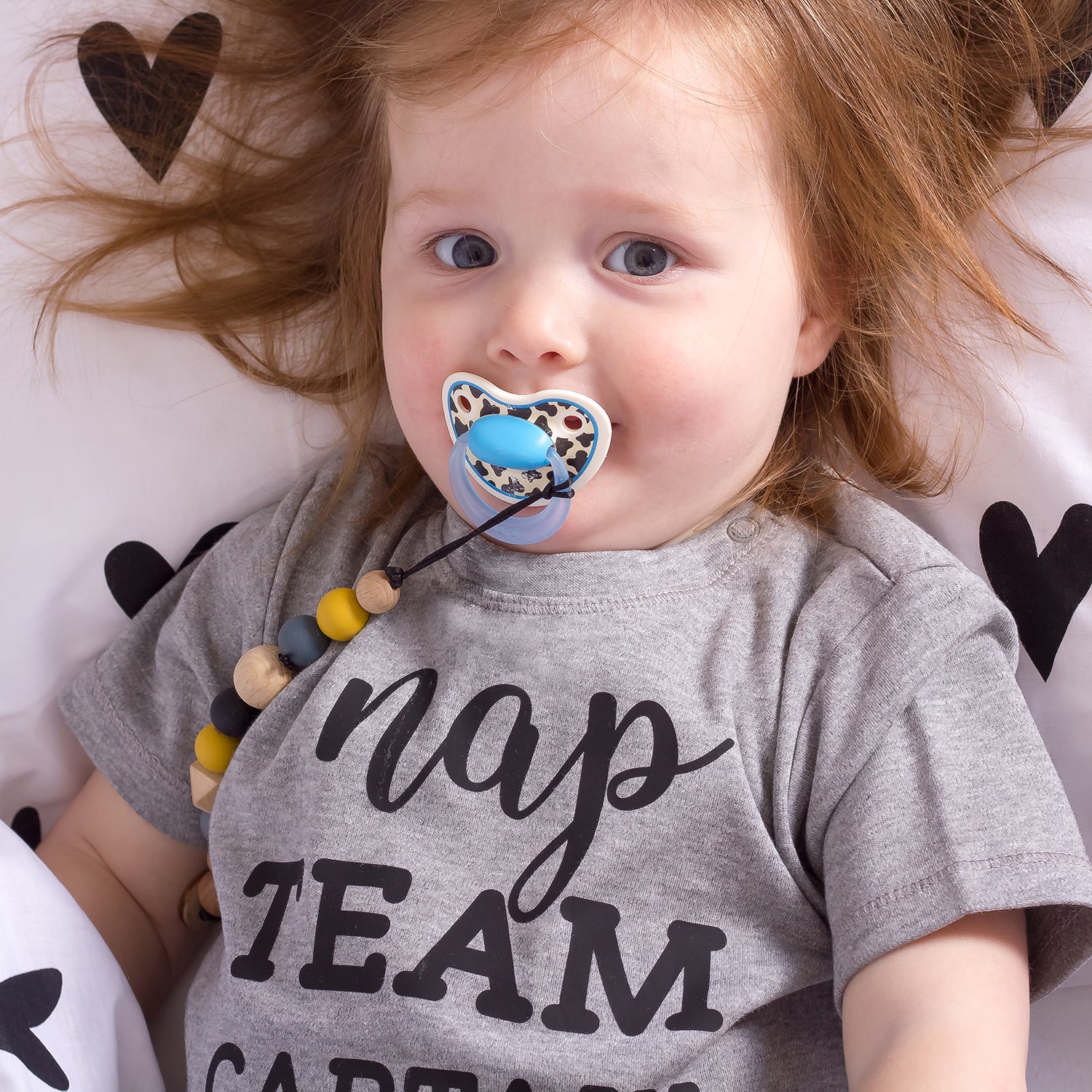 'Nap team captain' baby shirt met korte mouwen
