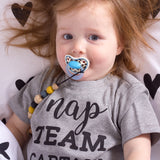'Nap team captain' baby shortsleeve shirt