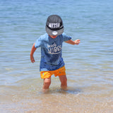 'Beach vibes' kids shortsleeve shirt