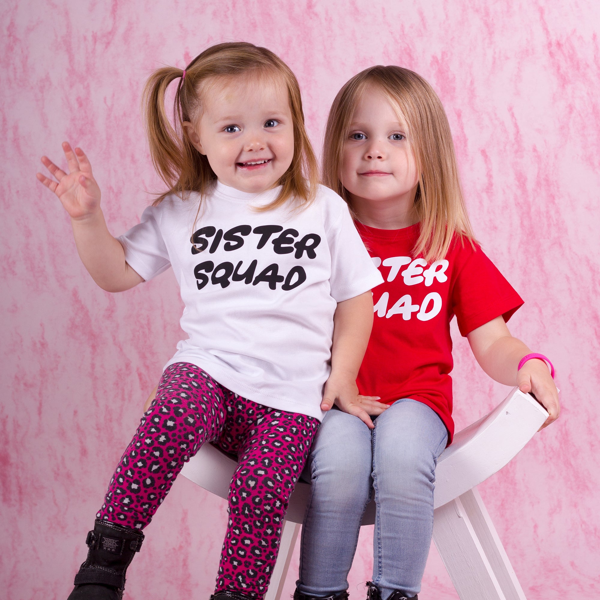 'Sister squad' kids shortsleeve shirt