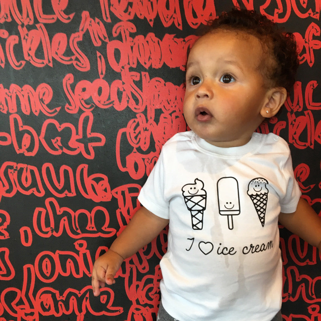 Ice cream baby shortsleeve shirt