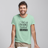 'I had my patience tested - I'm negative' adult shirt