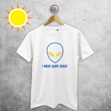 'I need some space' magic adult shirt