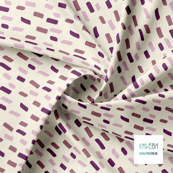 Purple and pink irregular stripes fabric