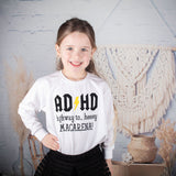 'ADHD - Highway to… heeeey MACARENA!' kids longsleeve shirt