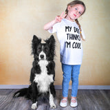 'My dog thinks I'm cool' kind shirt met korte mouwen