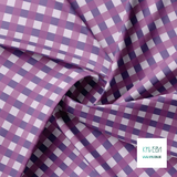 Purple gingham fabric