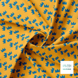 Blue crowns fabric