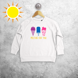 'Melting for you' magic kids sweater