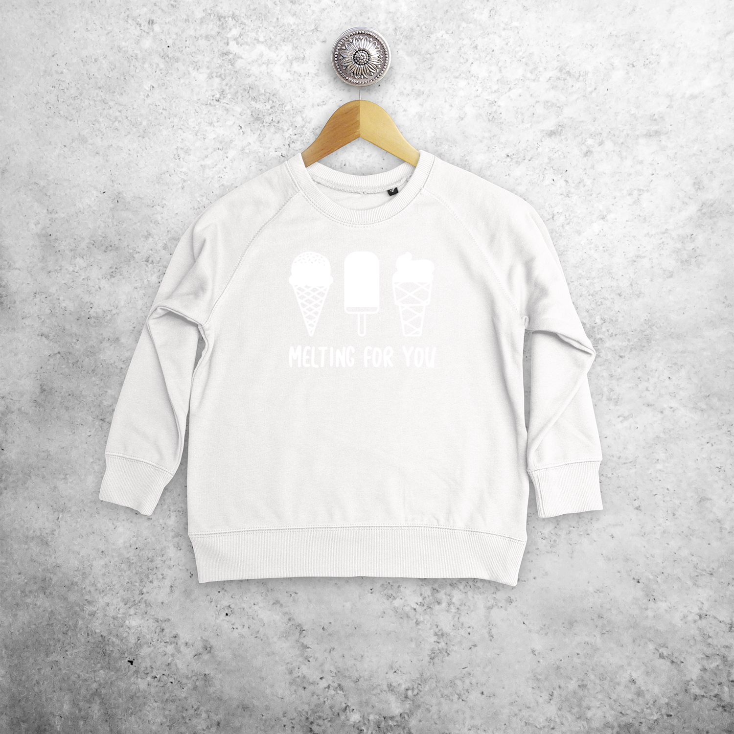 'Melting for you' magic kids sweater