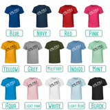 Colour options for kids shirts with short sleeves by KMLeon.