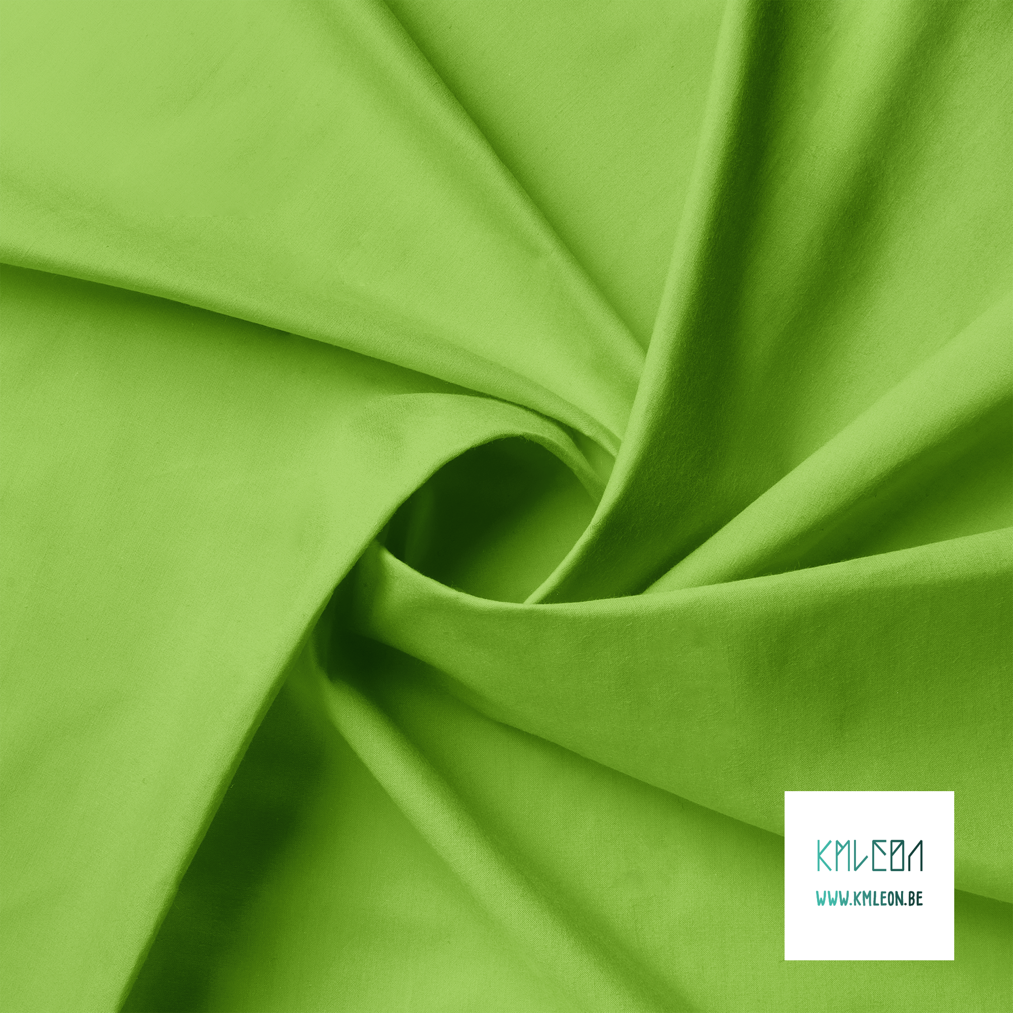 Solid pear green fabric