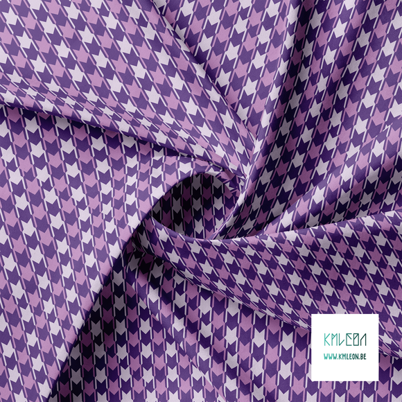 Purple houndstooth fabric