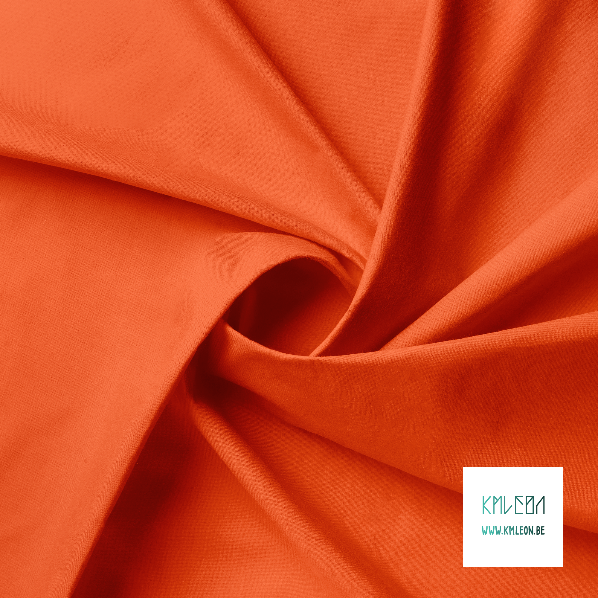 Solid red orange fabric