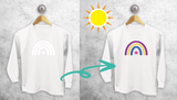 Rainbow and star magic kids longsleeve shirt