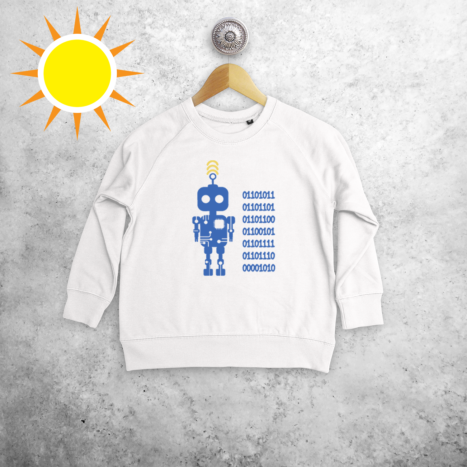 Robot magic kids sweater