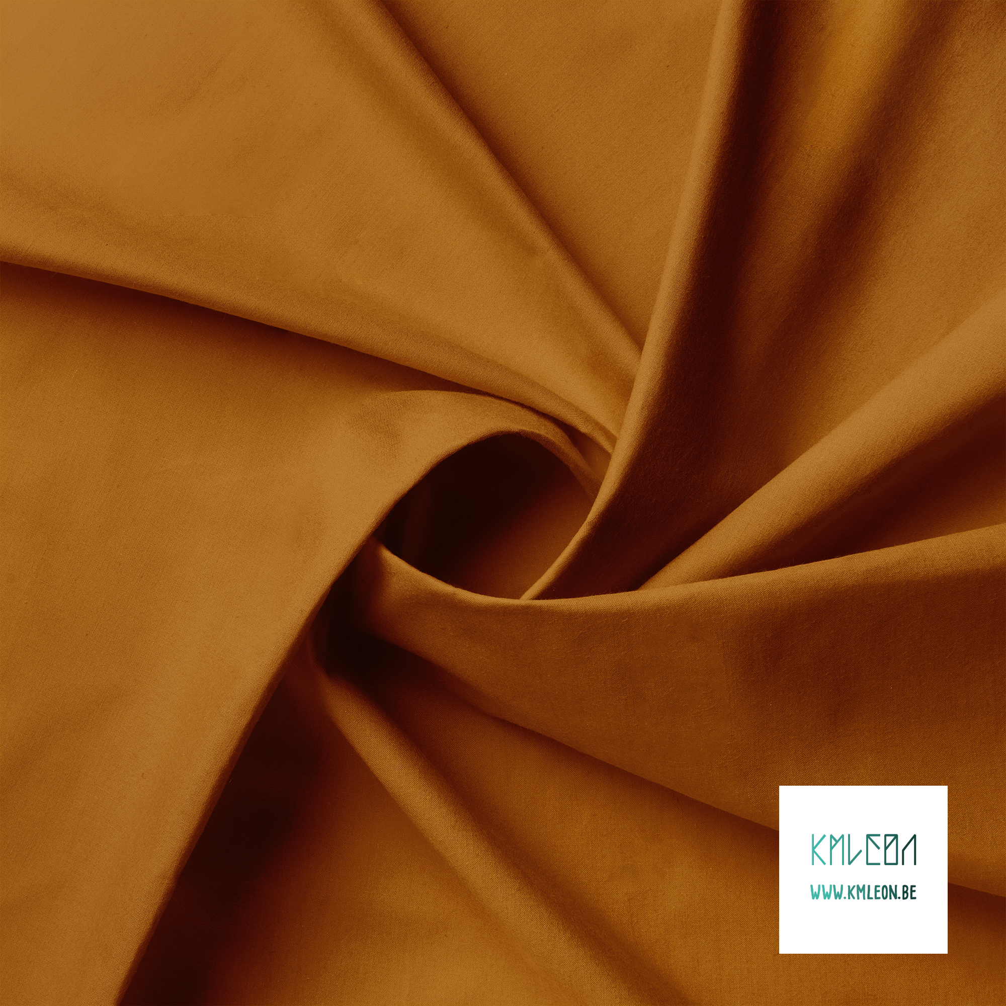 Solid saddle brown fabric