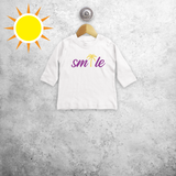 Smile' magisch baby shirt met lange mouwen