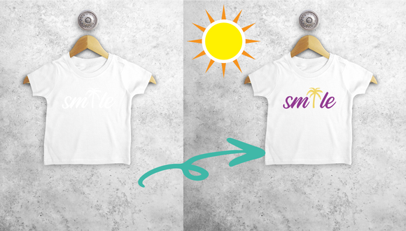 Smile' magisch baby shirt met korte mouwen