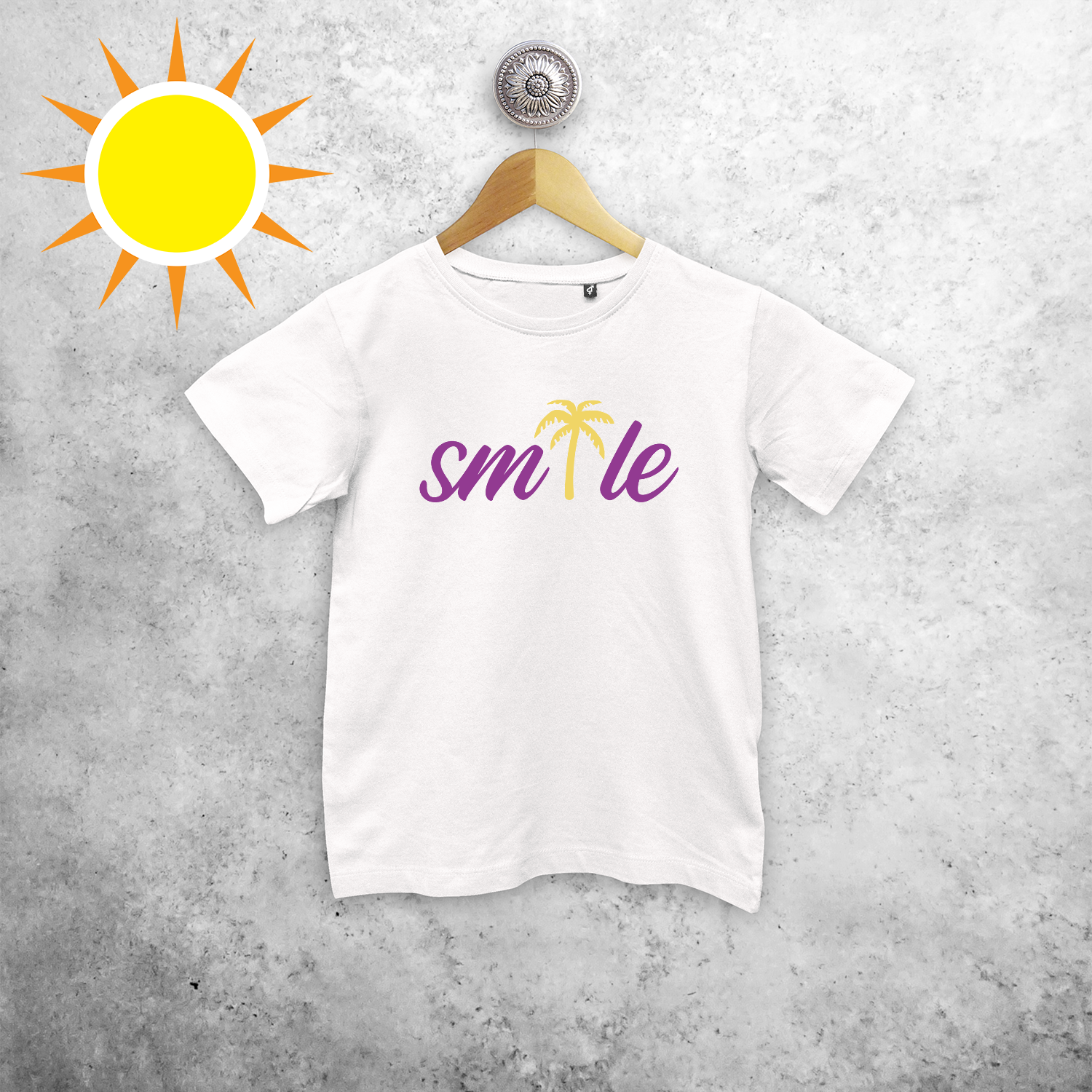 'Smile' magic kids shortsleeve shirt