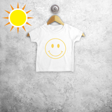Smiley magisch baby shirt met korte mouwen