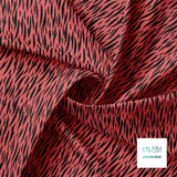 Black tiger stripes fabric