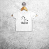 'A-roar-able' baby shirt met korte mouwen