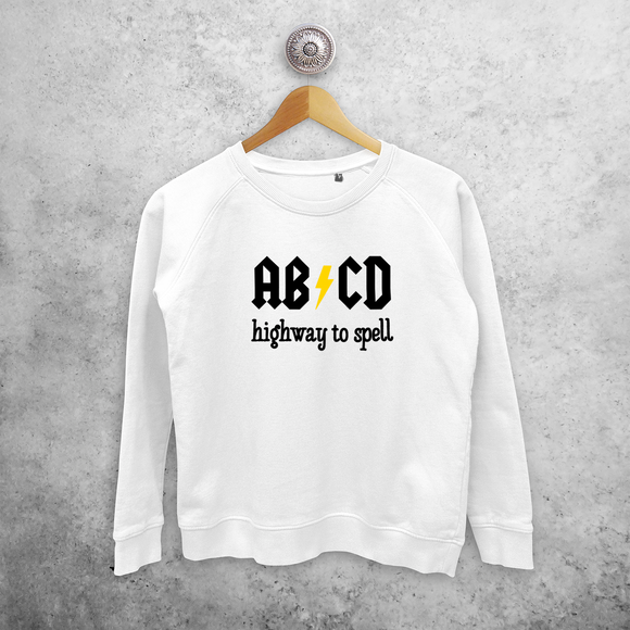 'ABCD - Highway to spell' sweater