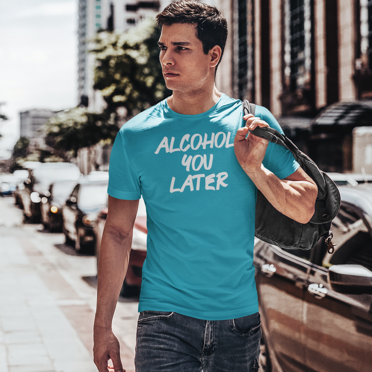 'Alcohol you later' volwassene shirt