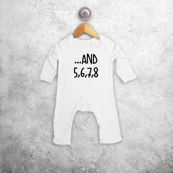 '...and 5, 6, 7, 8' baby romper