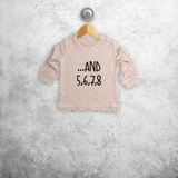 '... and 5, 6, 7, 8' baby sweater