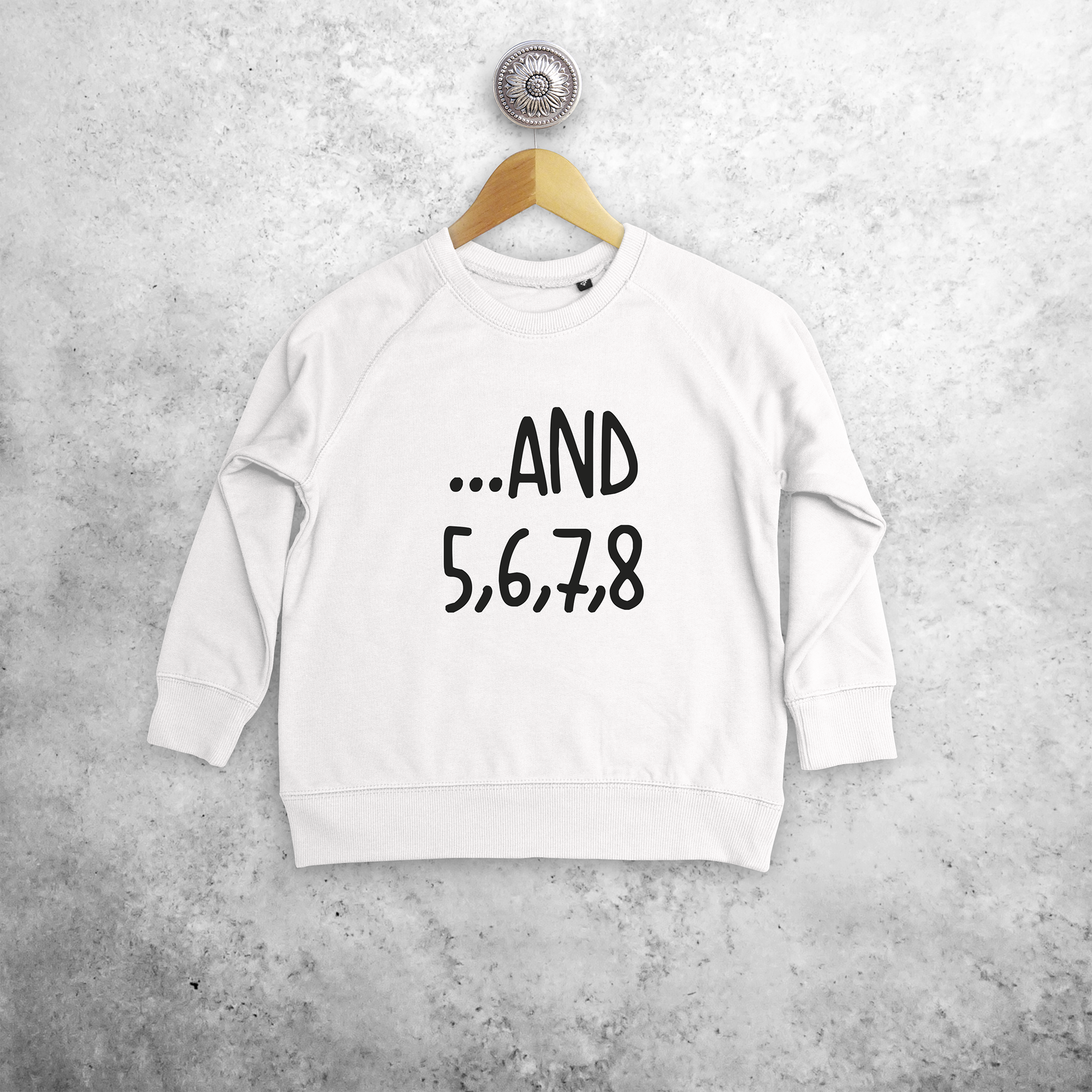 '...and 5, 6, 7, 8' kids sweater