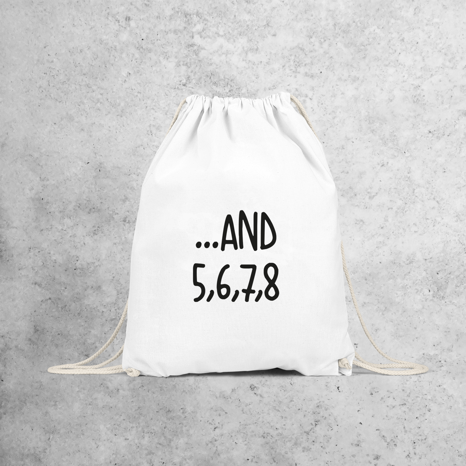 '...and 5, 6, 7, 8' backpack