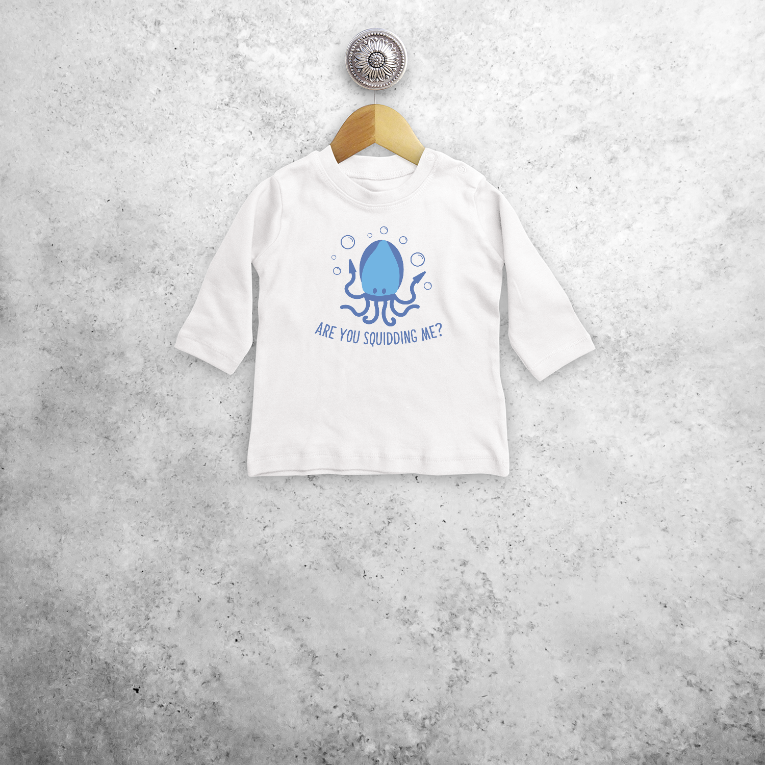 'Are you squidding me?' baby longsleeve shirt