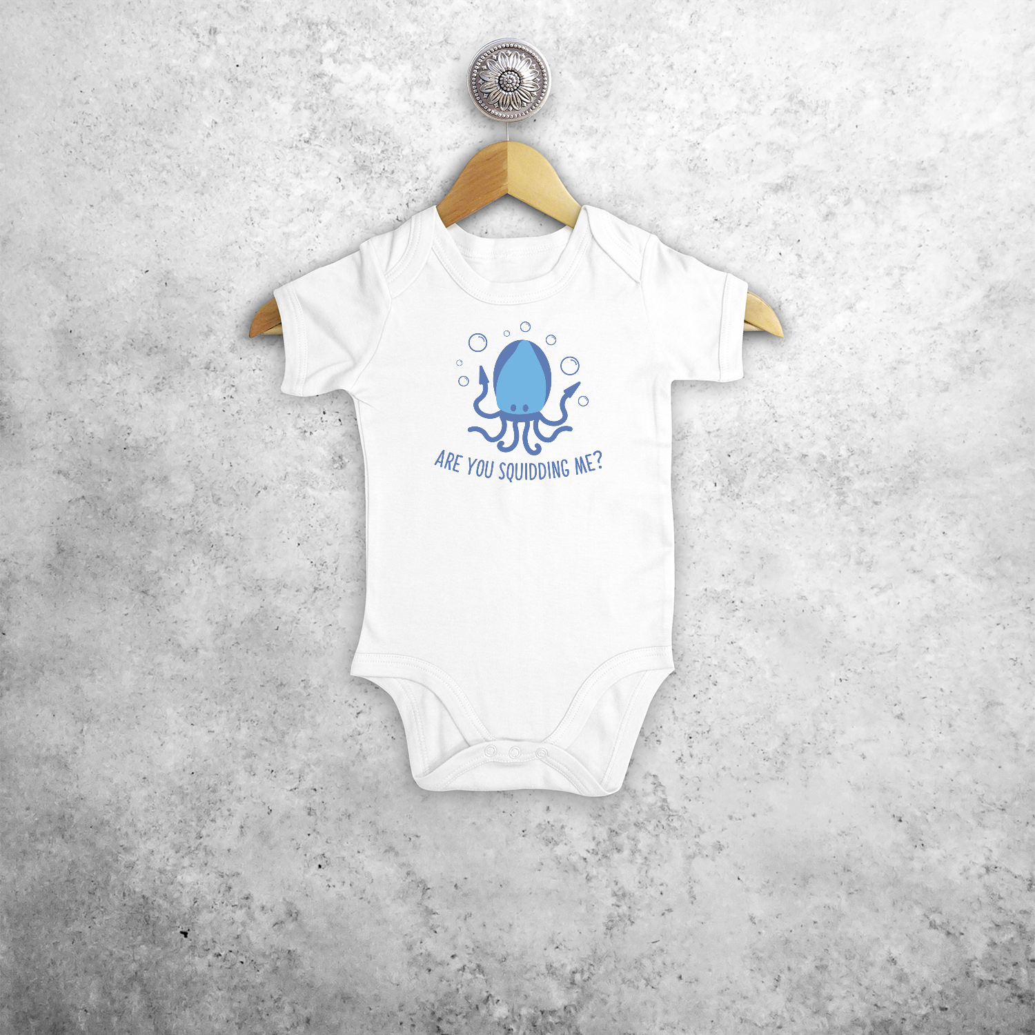 'Are you squidding me?' baby shortsleeve bodysuit