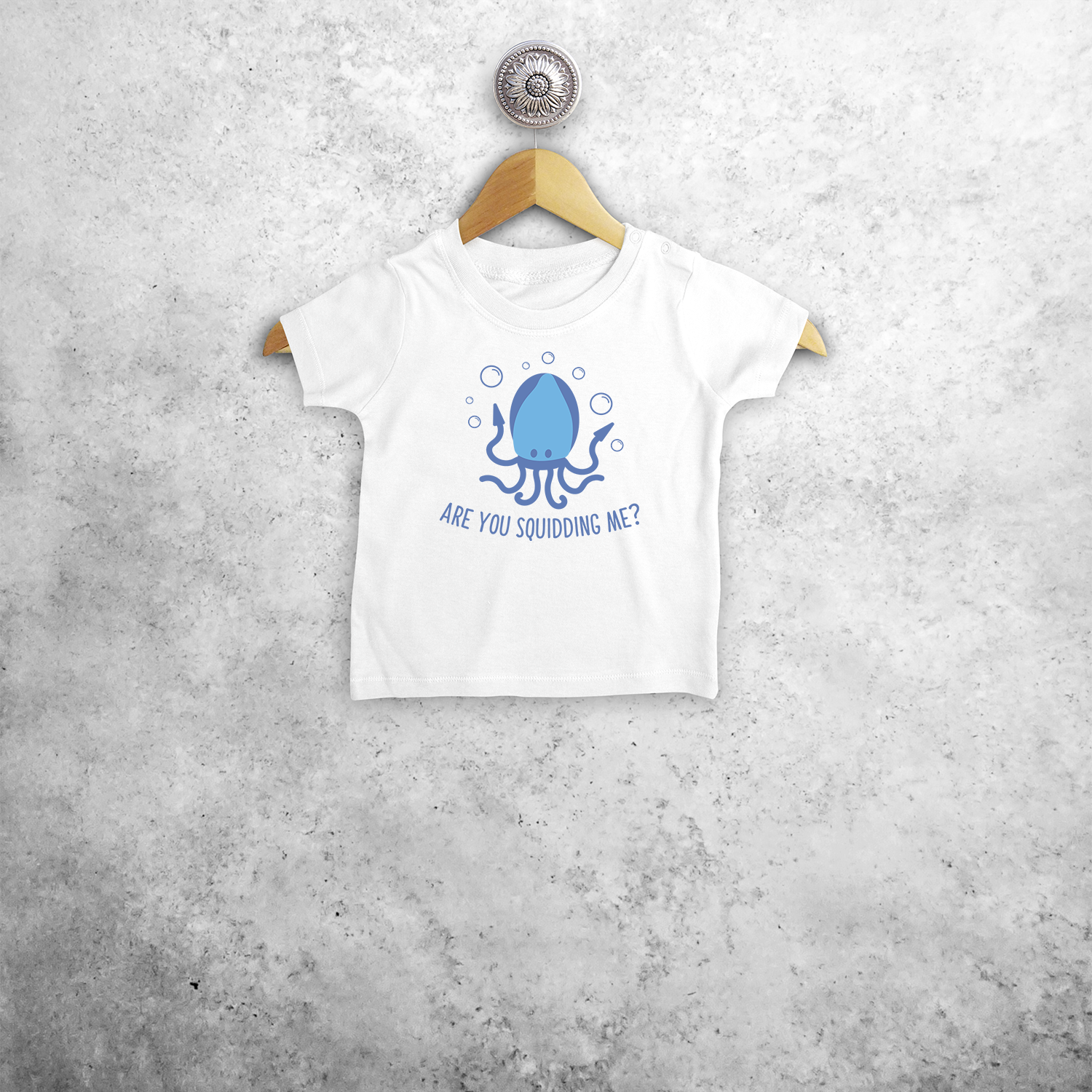 'Are you squidding me?' baby shortsleeve shirt