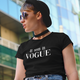 'As seen in Vogue' adult shirt