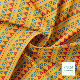 Red, yellow and blue circles and triangles fabric