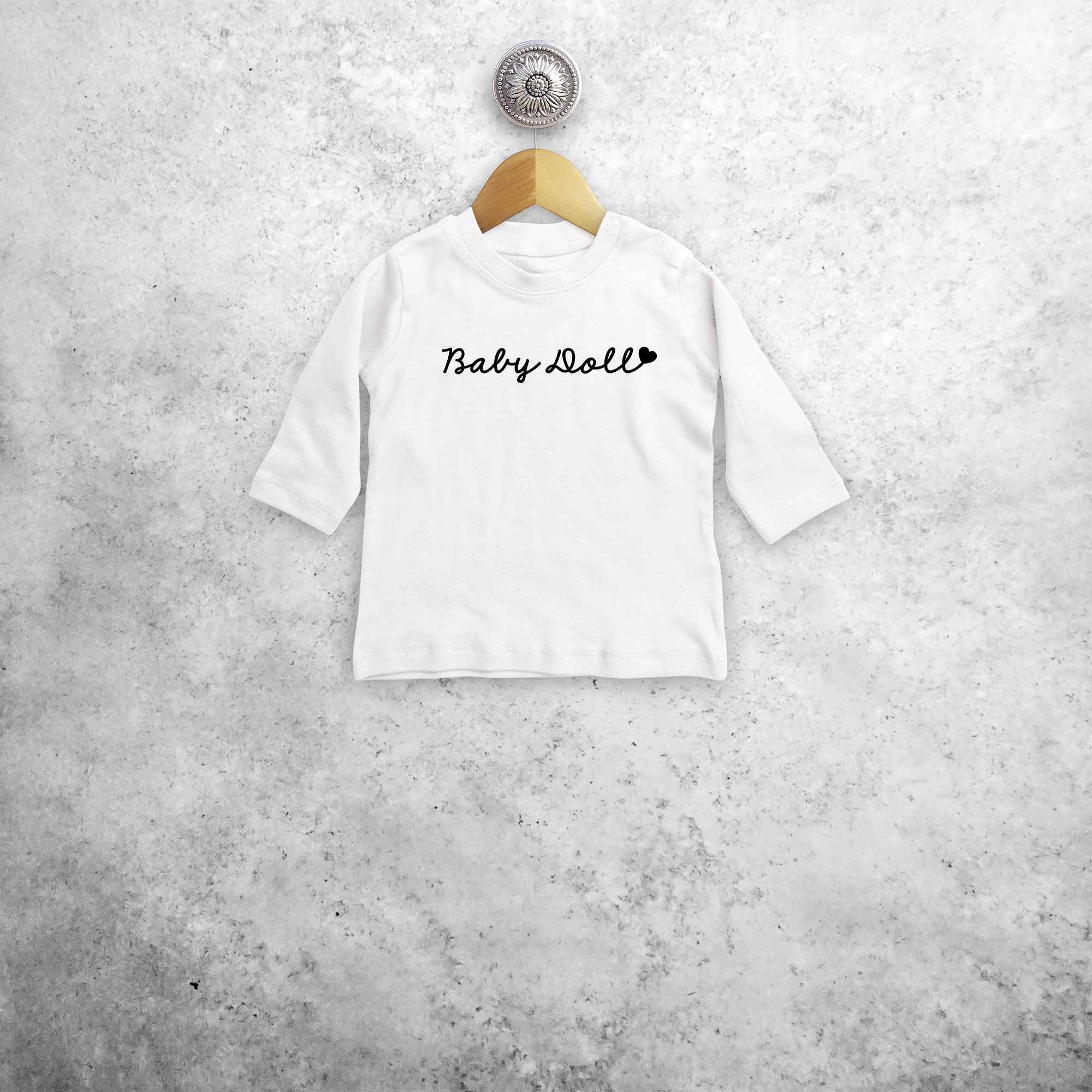 'Baby doll' baby shirt met lange mouwen
