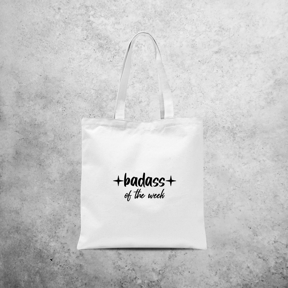 'Badass of the week' tote bag