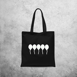 Balloons glow in the dark tote bag