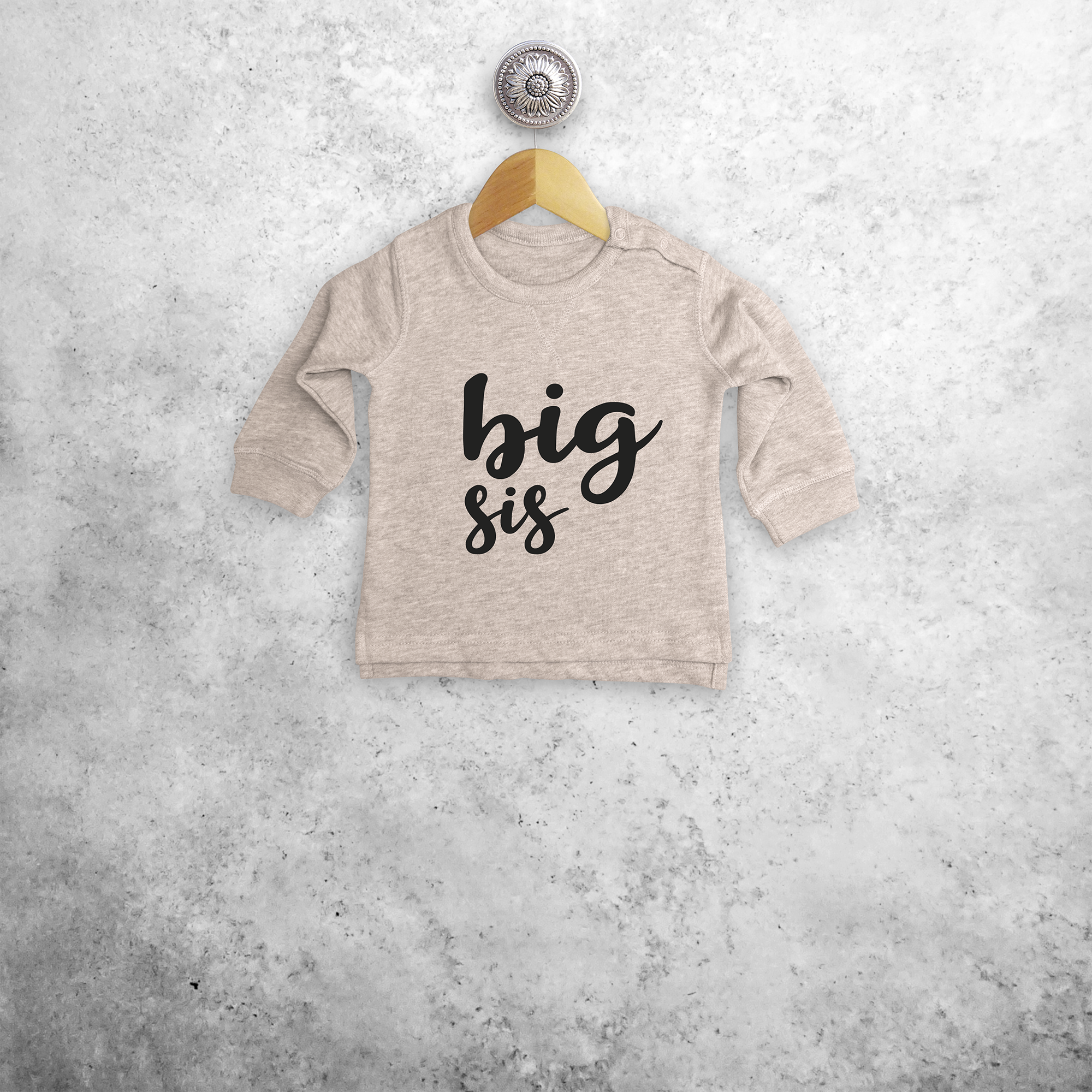 'Big sis' baby sweater