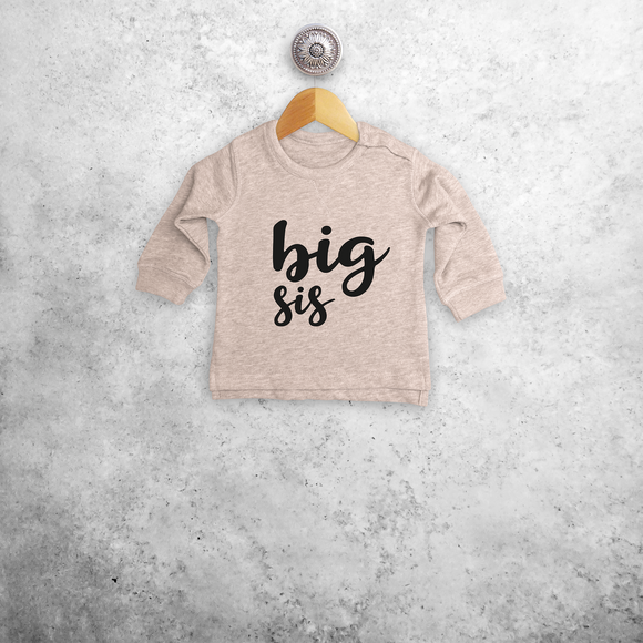 'Big sis' baby sweater