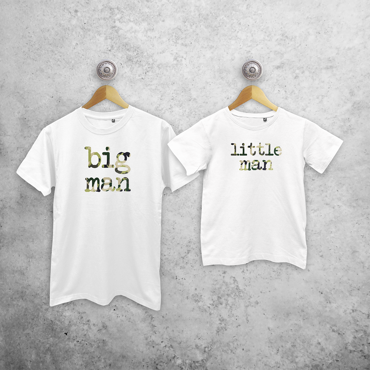 'Big man' & 'Little man' matching shirts