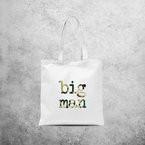 'Big man' tote bag